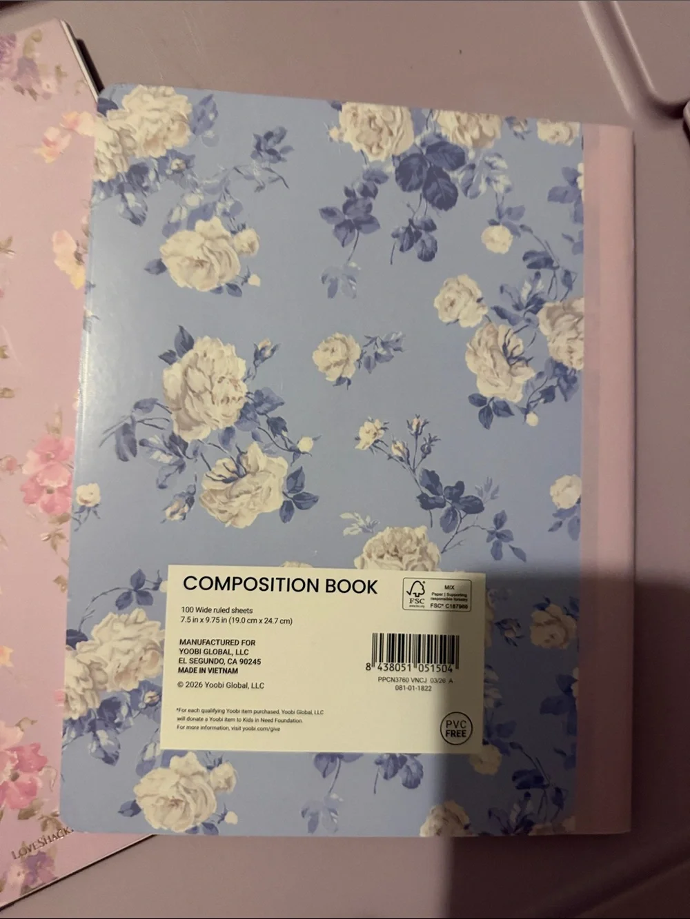 Yoobi X Loveshackfancy Notebooks